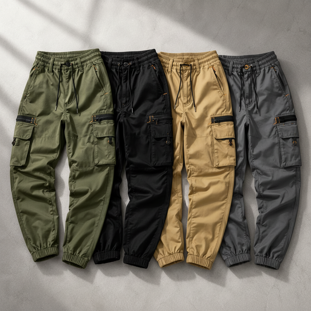 DAVID - PANTALON CARGO EN MOLLETON EXTENSIBLE