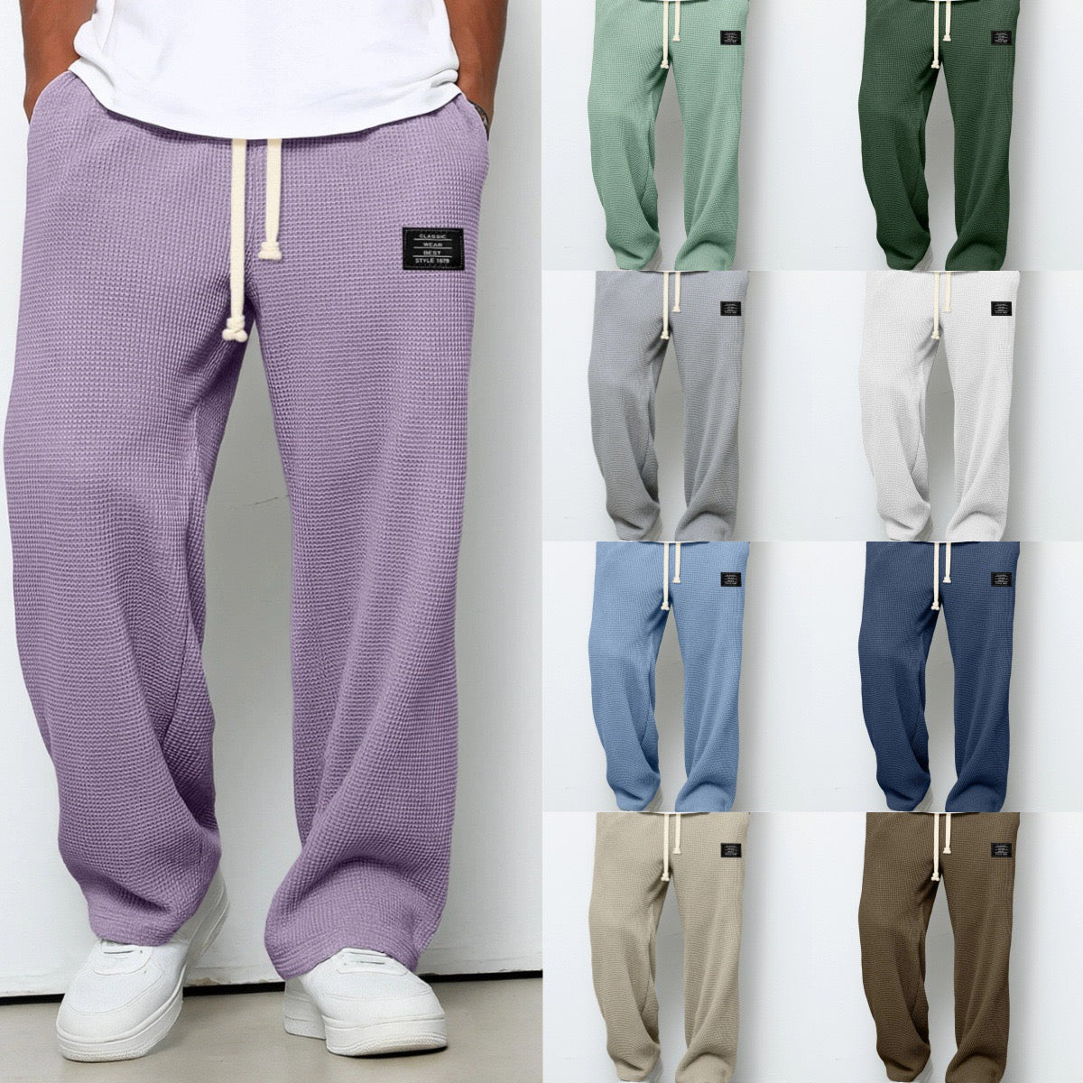 SAMUEL | PANTALONI LARGHI CON VITA REGOLABILE