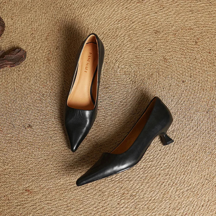 ANOK - ESCARPINS EN CUIR VÉRITABLE