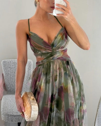 BELLA - ROBE MAXI À IMPRIMÉ FLORAL ENVOÛTANTE