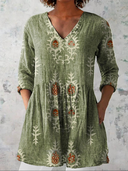 BECCA | CAMICIA LUNGA CON FANTASIA D'IMPATTO