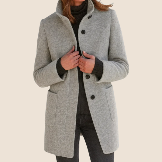 HELENA - MANTEAU EN LAINE COUPE MIDI