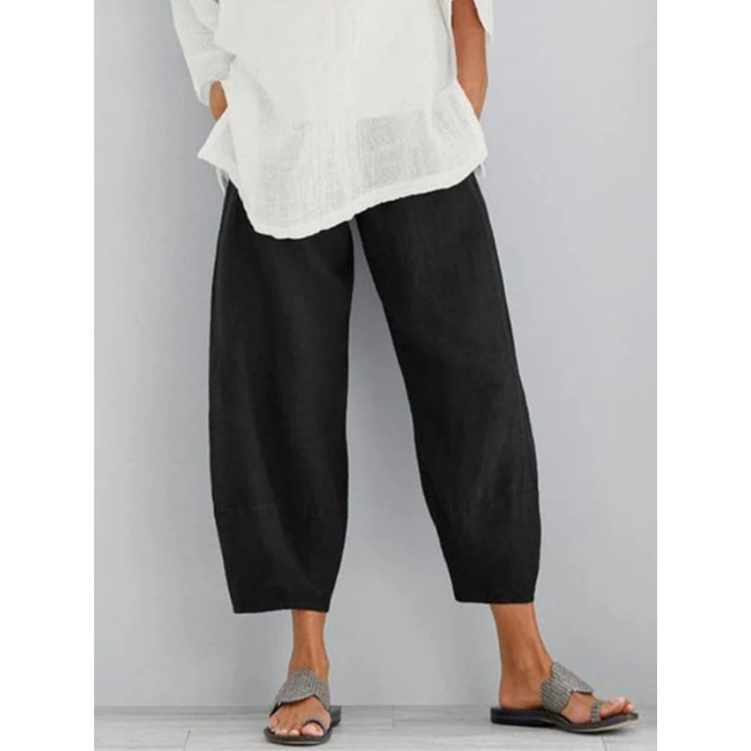 VIOLETTE - PANTALON EN LIN ÉLÉGANT ET CONFORTABLE