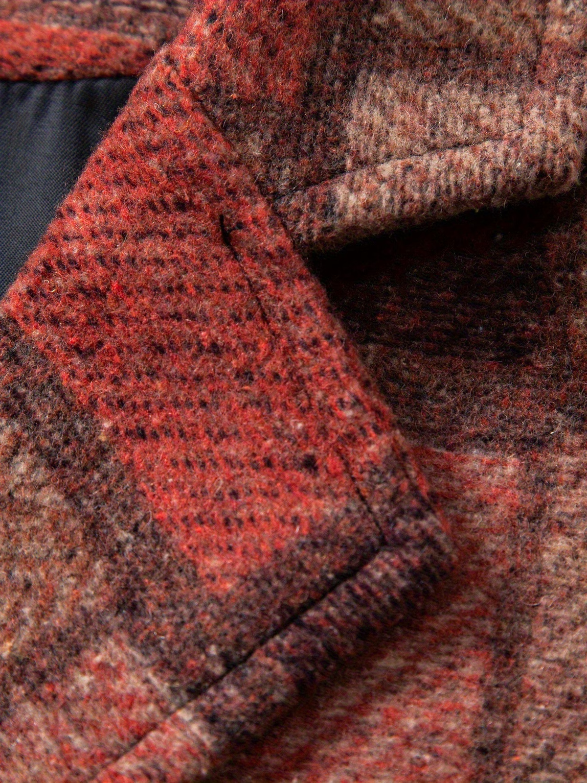BERTRAND - GILET EN TWEED PATCHWORK À CHEVRONS