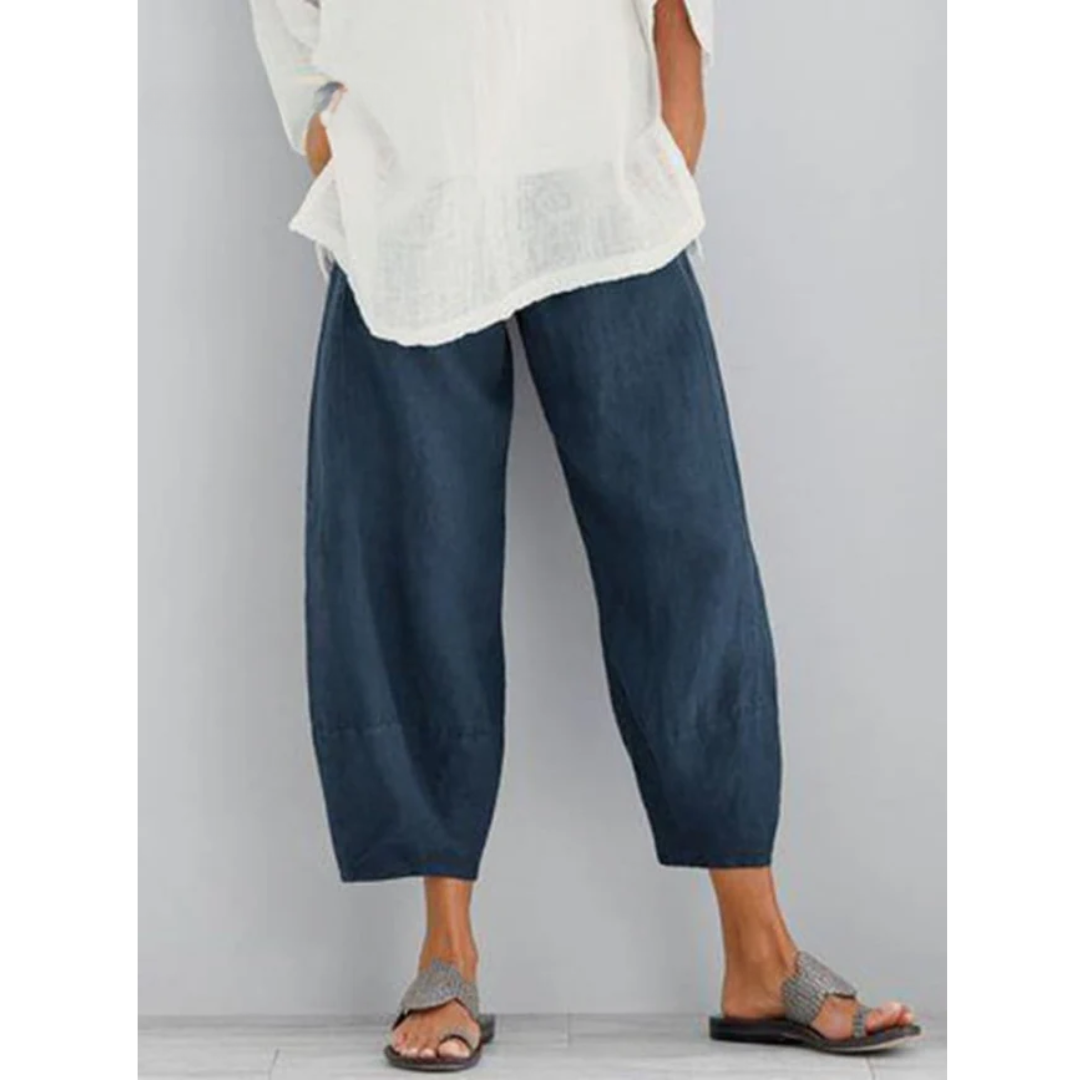 VIOLETTE - PANTALON EN LIN ÉLÉGANT ET CONFORTABLE