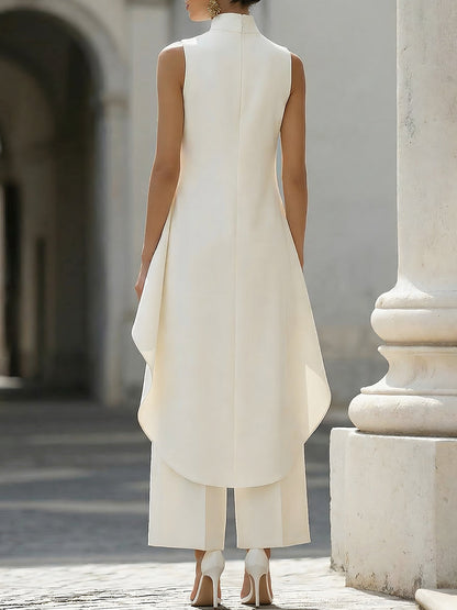 EVERLY - ENSEMBLE ÉLÉGANT DEUX PIÈCES À JAMBES LARGES