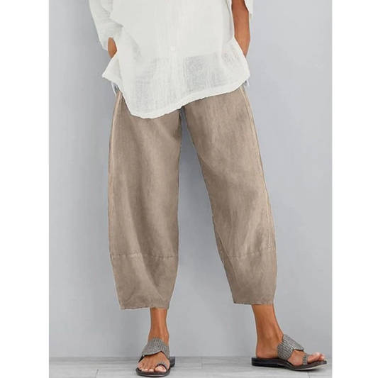 VIOLETTE - PANTALON EN LIN ÉLÉGANT ET CONFORTABLE