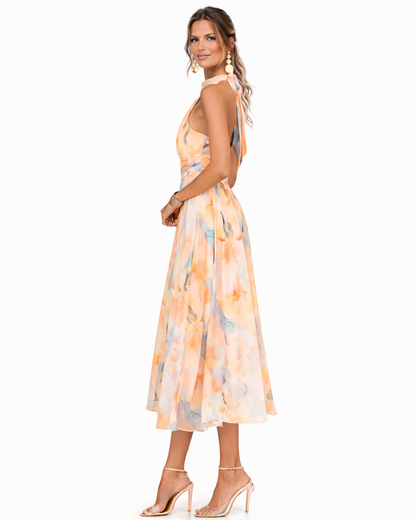 ELAINA | ROBE AVEC DÉCOLLETÉ DOS NU