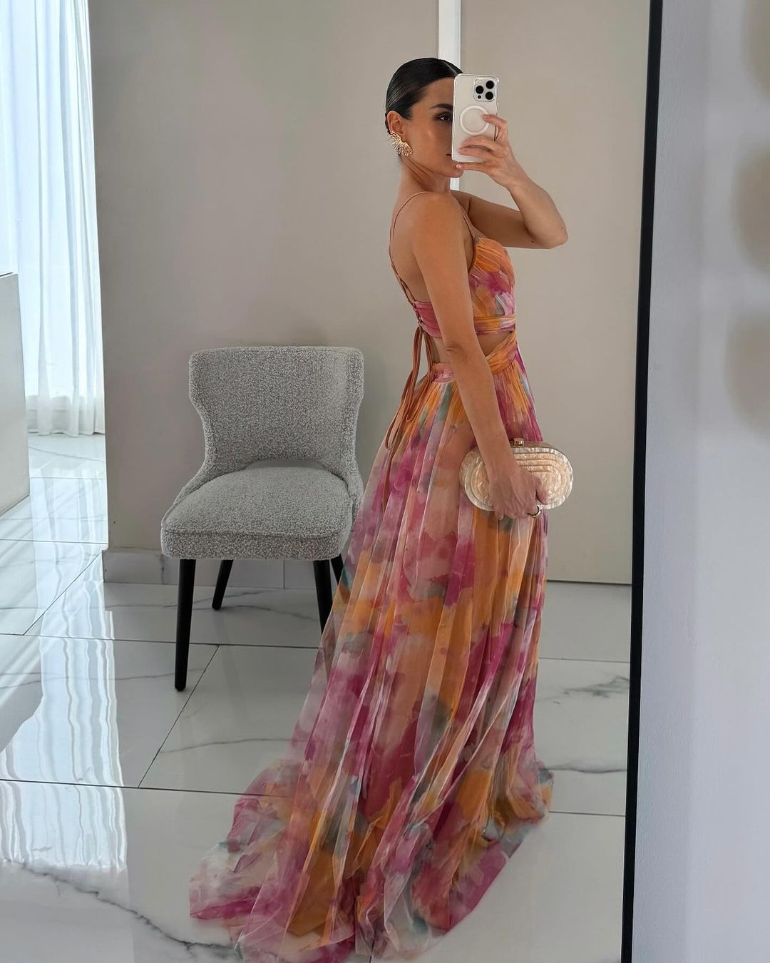 BELLA - ROBE MAXI À IMPRIMÉ FLORAL ENVOÛTANTE