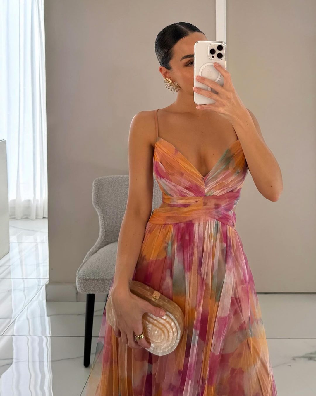 BELLA - ROBE MAXI À IMPRIMÉ FLORAL ENVOÛTANTE