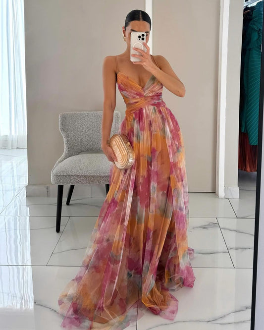 BELLA - ROBE MAXI À IMPRIMÉ FLORAL ENVOÛTANTE