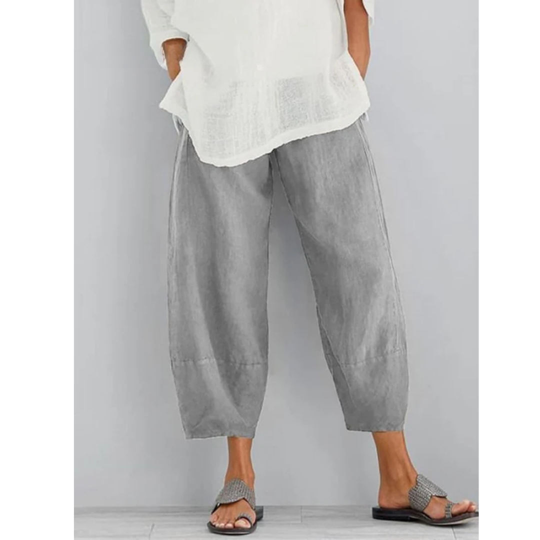 VIOLETTE - PANTALON EN LIN ÉLÉGANT ET CONFORTABLE