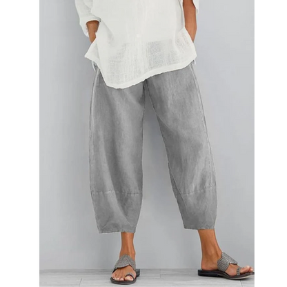 VIOLETTE - PANTALON EN LIN ÉLÉGANT ET CONFORTABLE