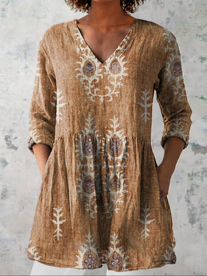 BECCA | CAMICIA LUNGA CON FANTASIA D'IMPATTO