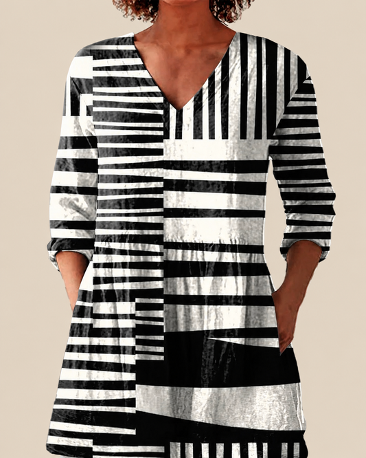QIE | CAMICIA LUNGA CON FANTASIA D'IMPATTO