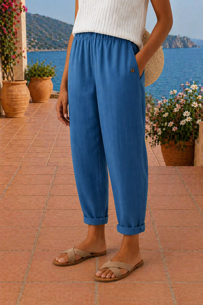 ODETTE - PANTALON EN LIN LÉGER
