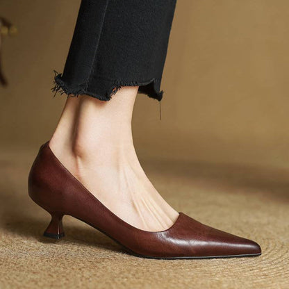 ANOK - ESCARPINS EN CUIR VÉRITABLE