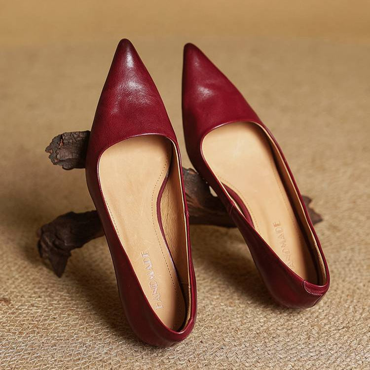 ANOK - ESCARPINS EN CUIR VÉRITABLE