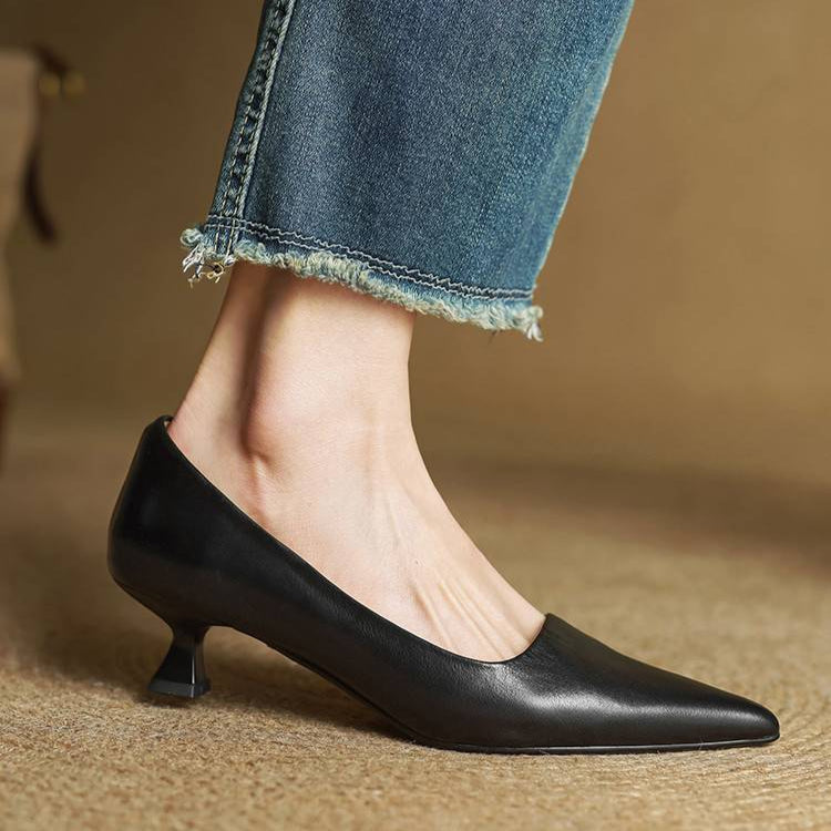 ANOK - ESCARPINS EN CUIR VÉRITABLE