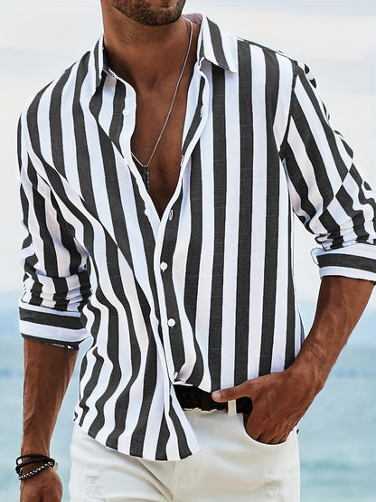 PHILIP - CHEMISE EN LIN RAYÉE DE LUXE