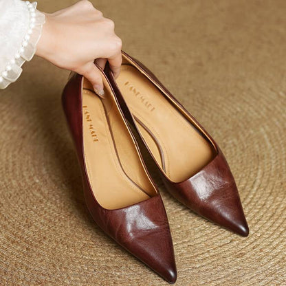 ANOK - ESCARPINS EN CUIR VÉRITABLE