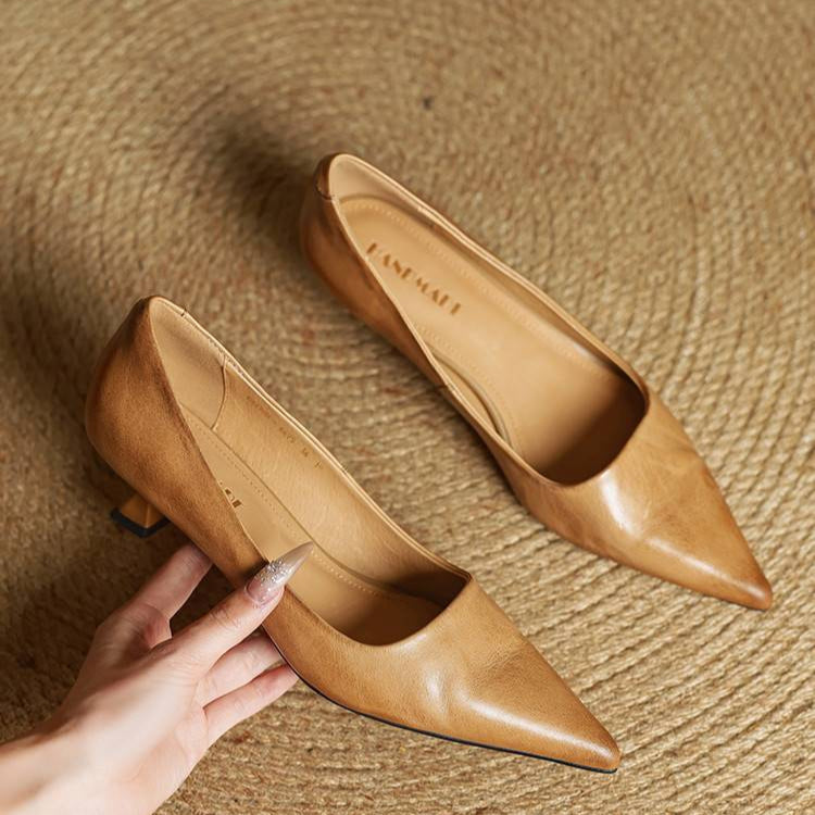 ANOK - ESCARPINS EN CUIR VÉRITABLE