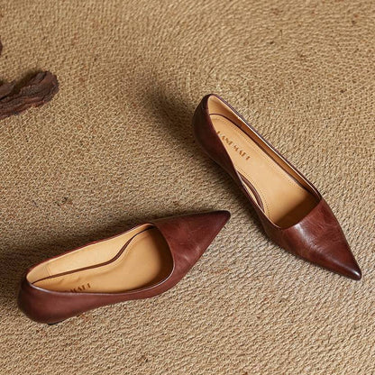 ANOK - ESCARPINS EN CUIR VÉRITABLE