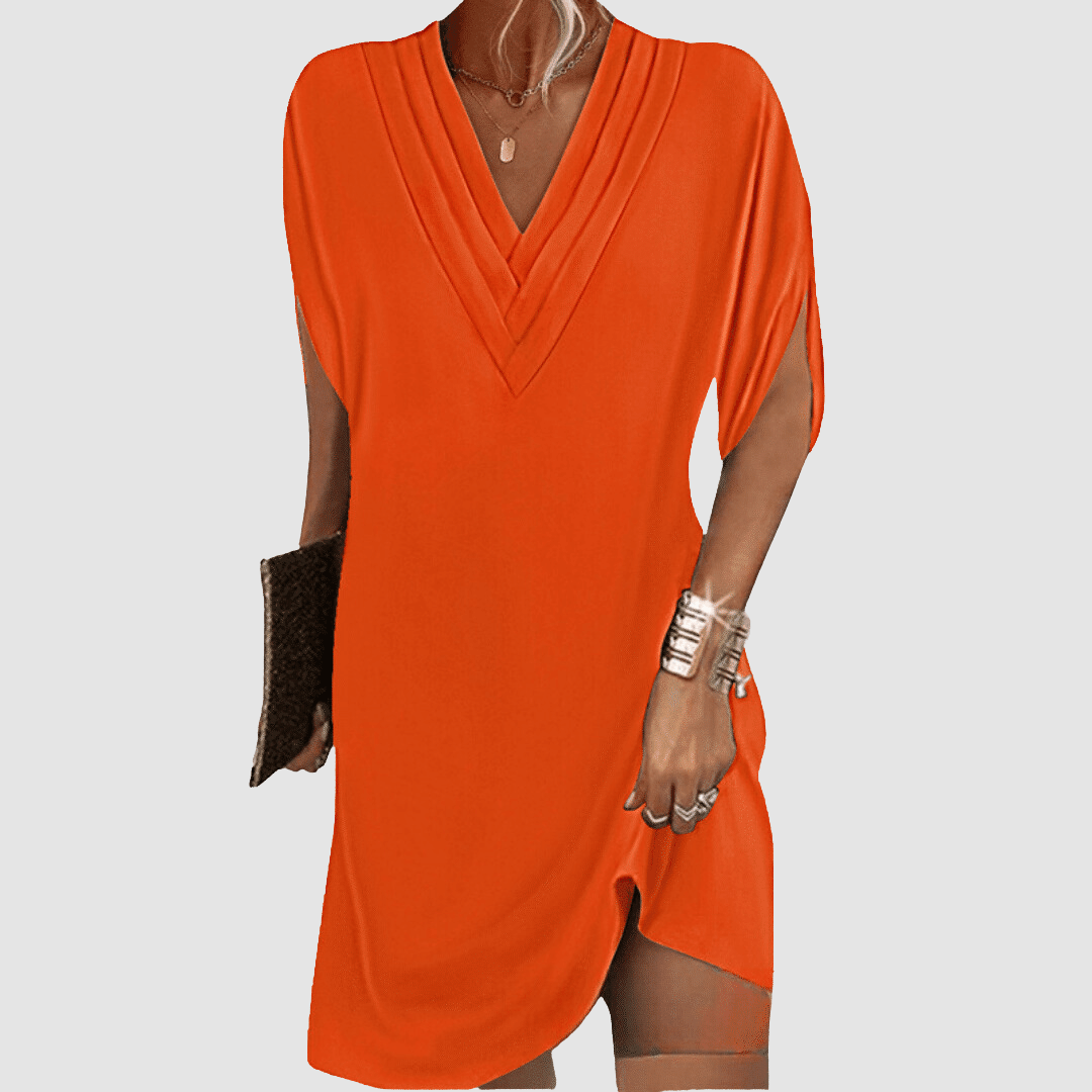 AMY™ - ROBE ÉLÉGANTE À DEMI-MANCHES