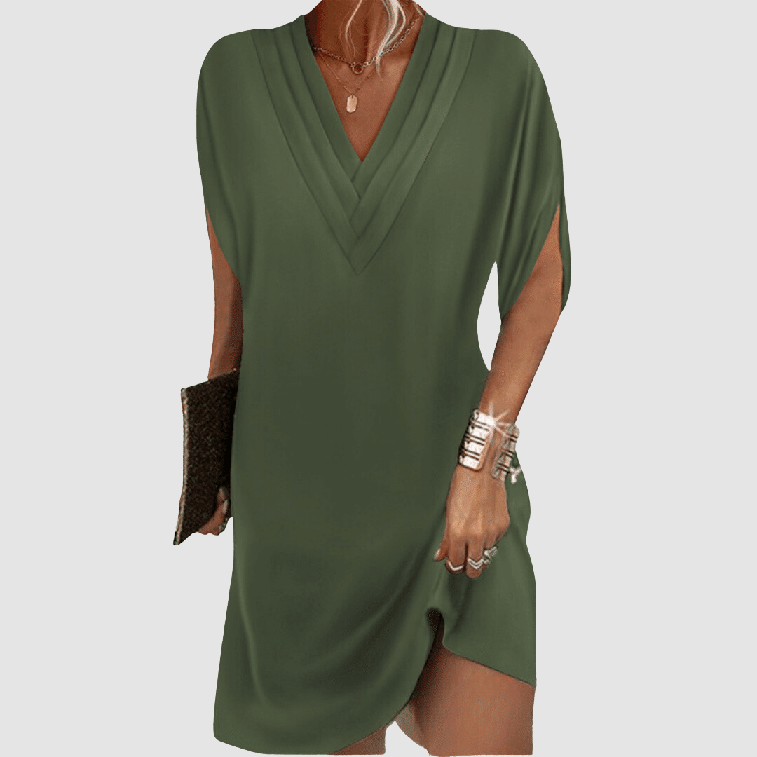 AMY™ - ROBE ÉLÉGANTE À DEMI-MANCHES