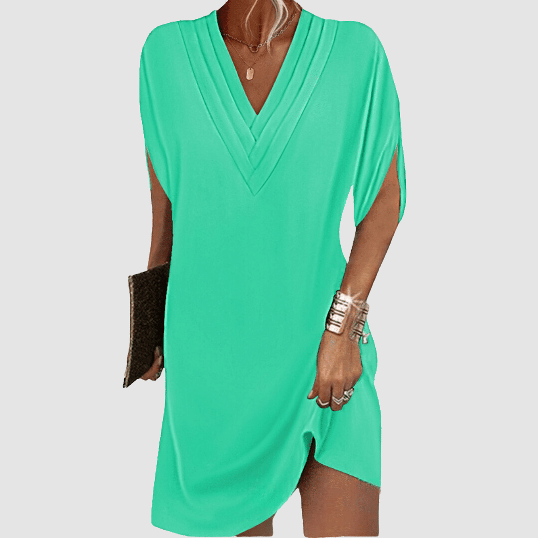 AMY™ - ROBE ÉLÉGANTE À DEMI-MANCHES