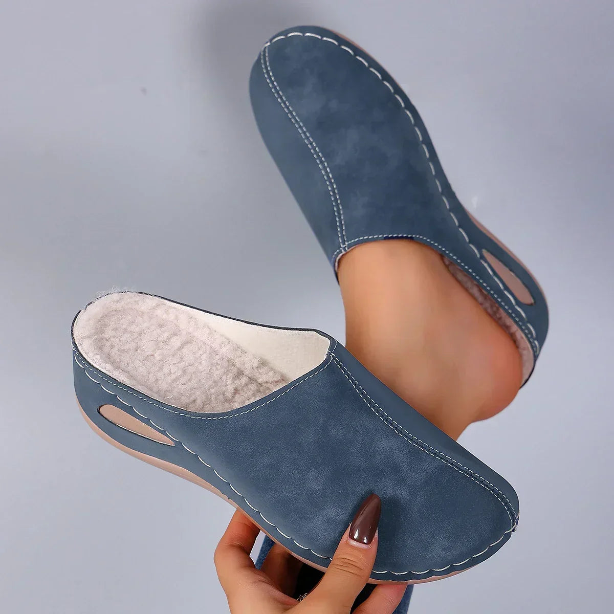 AMÉLIE - PANTOUFLES ORTHOPÉDIQUES CHAUDES CONFORT QUOTIDIEN