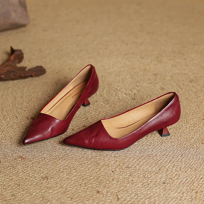 ANOK - ESCARPINS EN CUIR VÉRITABLE