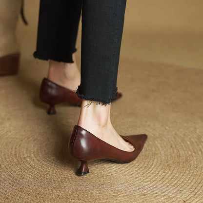 ANOK - ESCARPINS EN CUIR VÉRITABLE