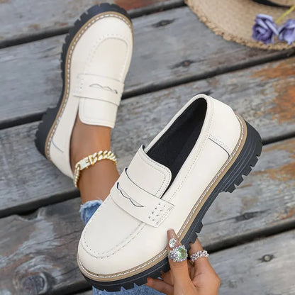 CAPUCINE - MOCASSINS À PLATEFORME STYLE COLLEGE
