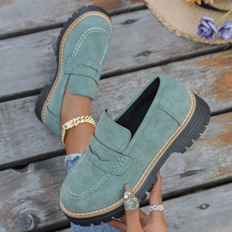 CAPUCINE - MOCASSINS À PLATEFORME STYLE COLLEGE