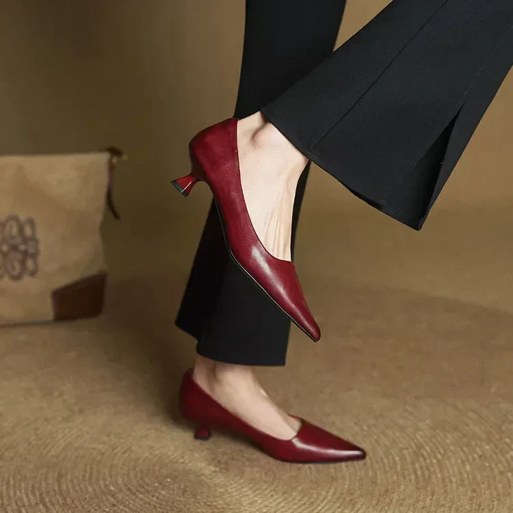 ANOK - ESCARPINS EN CUIR VÉRITABLE