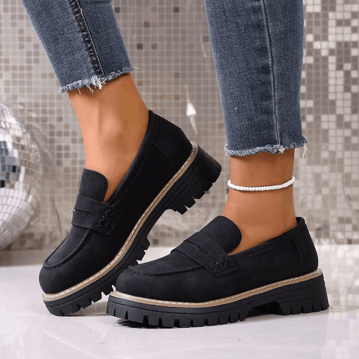 CAPUCINE - MOCASSINS À PLATEFORME STYLE COLLEGE