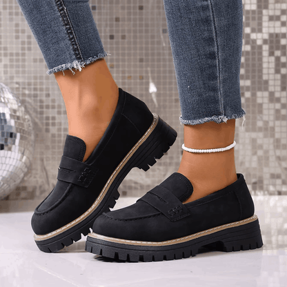CAPUCINE - MOCASSINS À PLATEFORME STYLE COLLEGE