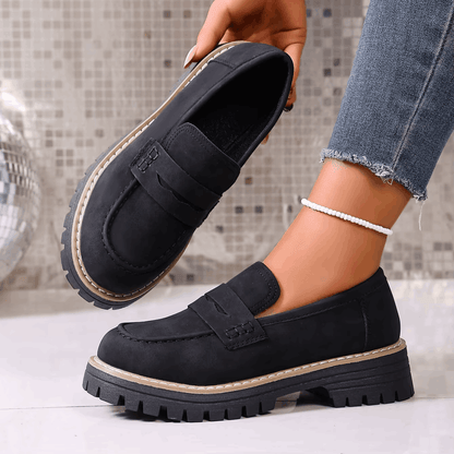 CAPUCINE - MOCASSINS À PLATEFORME STYLE COLLEGE