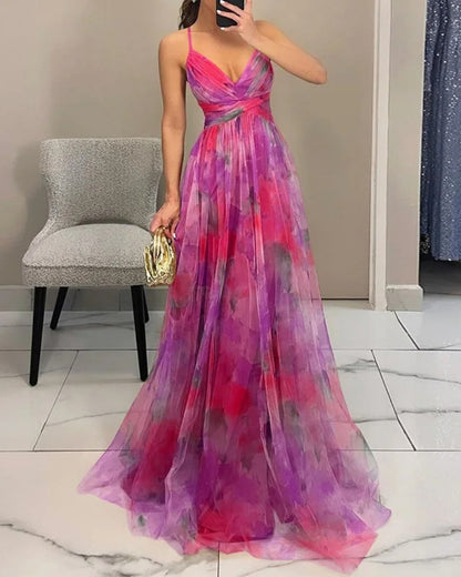 BELLA - ROBE MAXI À IMPRIMÉ FLORAL ENVOÛTANTE