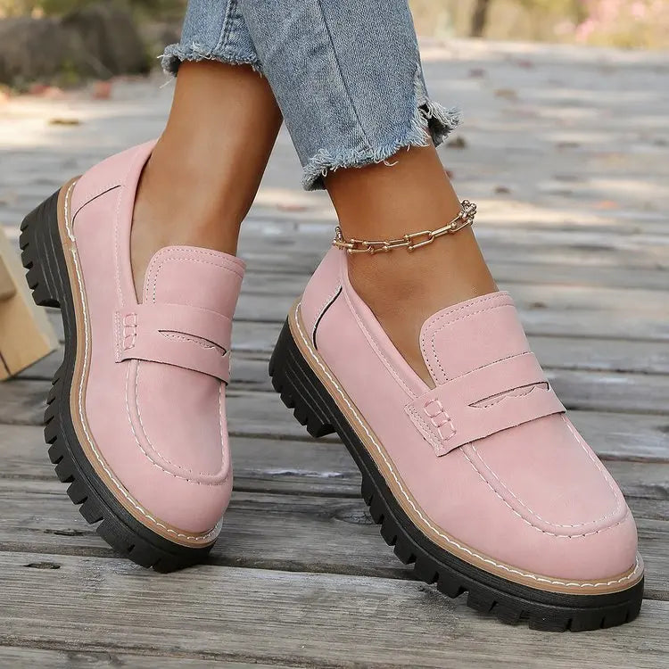 CAPUCINE - MOCASSINS À PLATEFORME STYLE COLLEGE