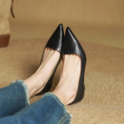 ANOK - ESCARPINS EN CUIR VÉRITABLE