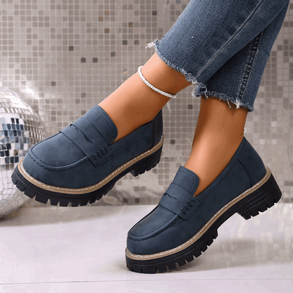 CAPUCINE - MOCASSINS À PLATEFORME STYLE COLLEGE