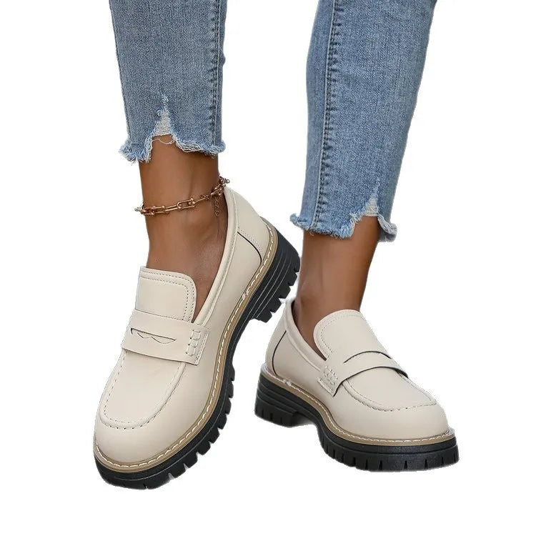 CAPUCINE - MOCASSINS À PLATEFORME STYLE COLLEGE