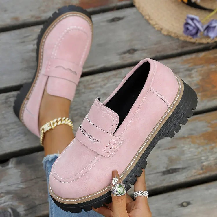 CAPUCINE - MOCASSINS À PLATEFORME STYLE COLLEGE