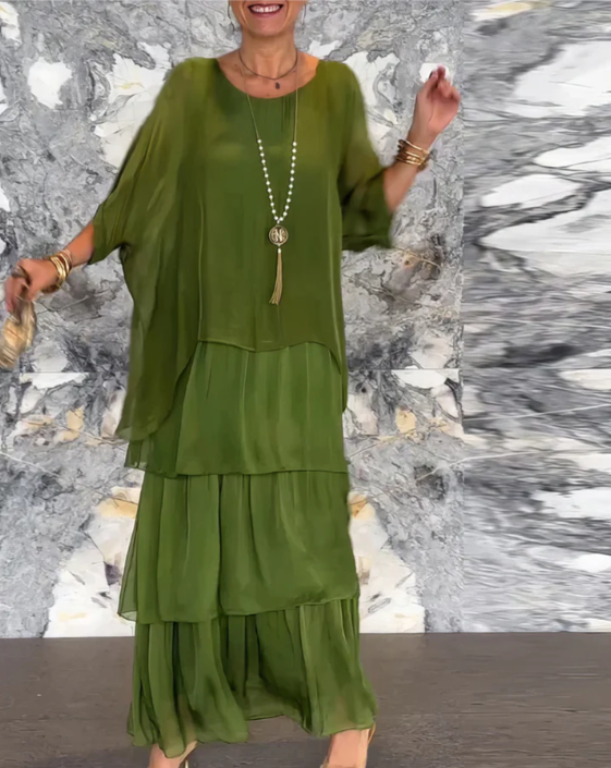 LARA - ROBE LONGUE FLUIDE ET ÉLÉGANTE
