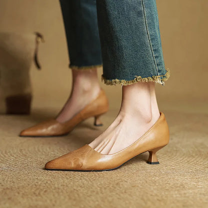 ANOK - ESCARPINS EN CUIR VÉRITABLE