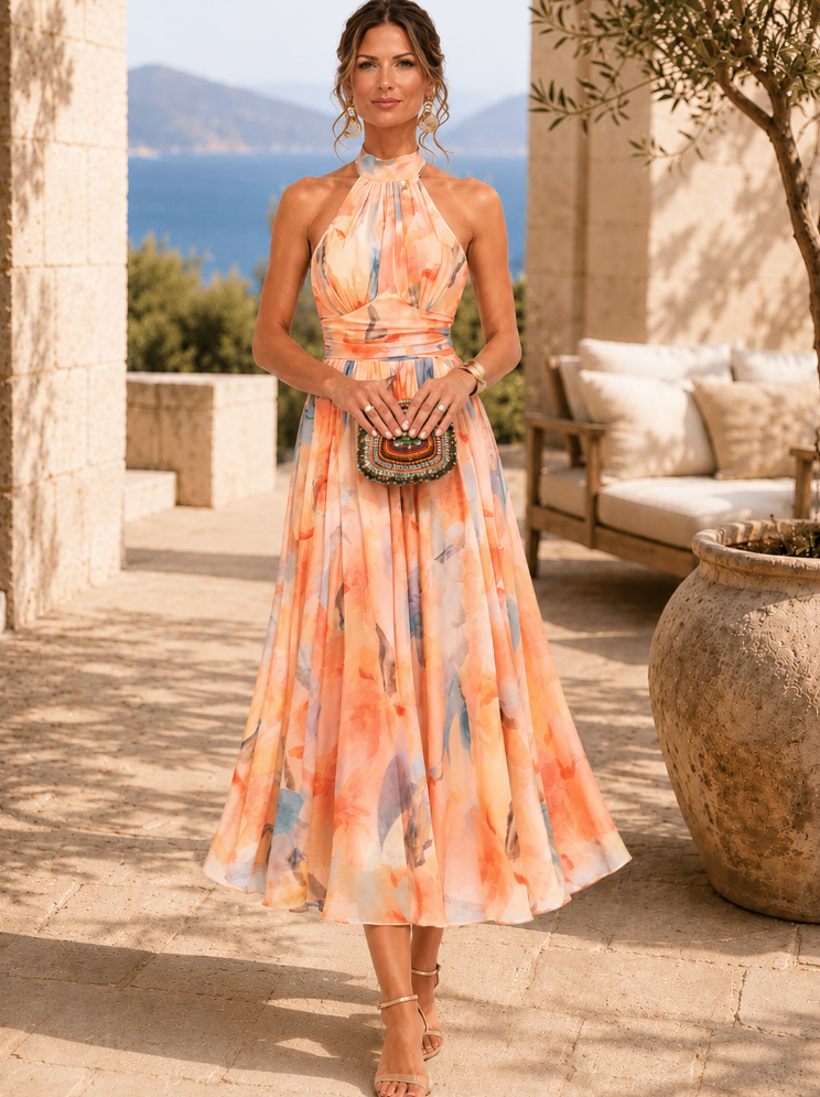 ELAINA | ROBE AVEC DÉCOLLETÉ DOS NU