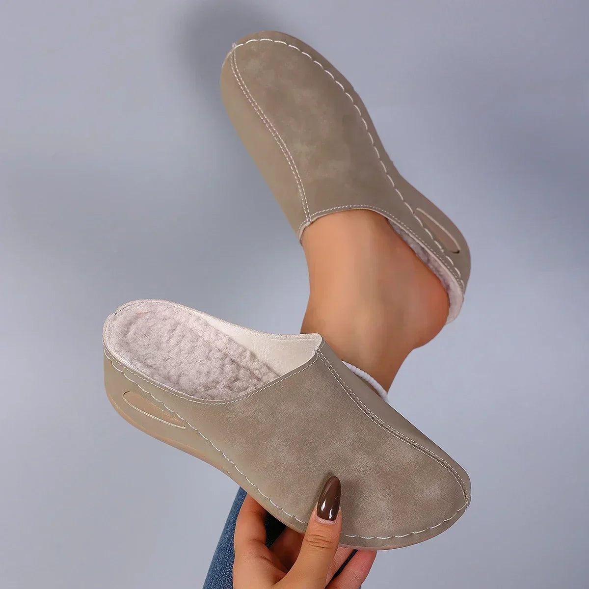 AMÉLIE - PANTOUFLES ORTHOPÉDIQUES CHAUDES CONFORT QUOTIDIEN