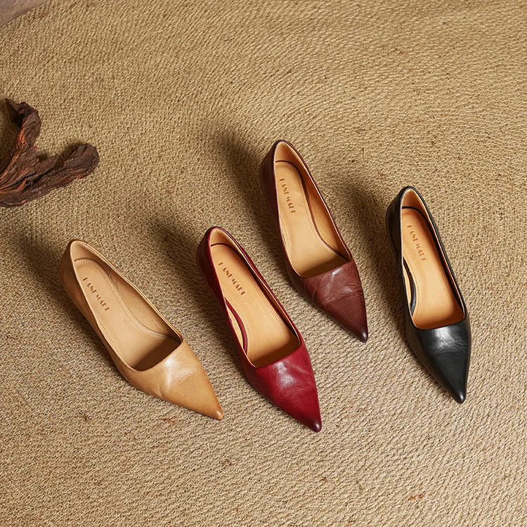 ANOK - ESCARPINS EN CUIR VÉRITABLE